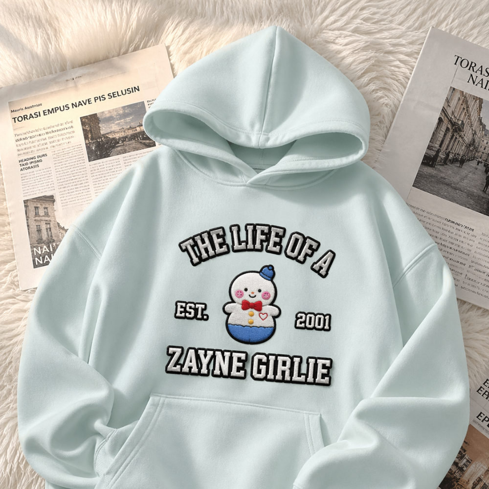 The Life Of A Zayne Girlie Embroidered Hoodie