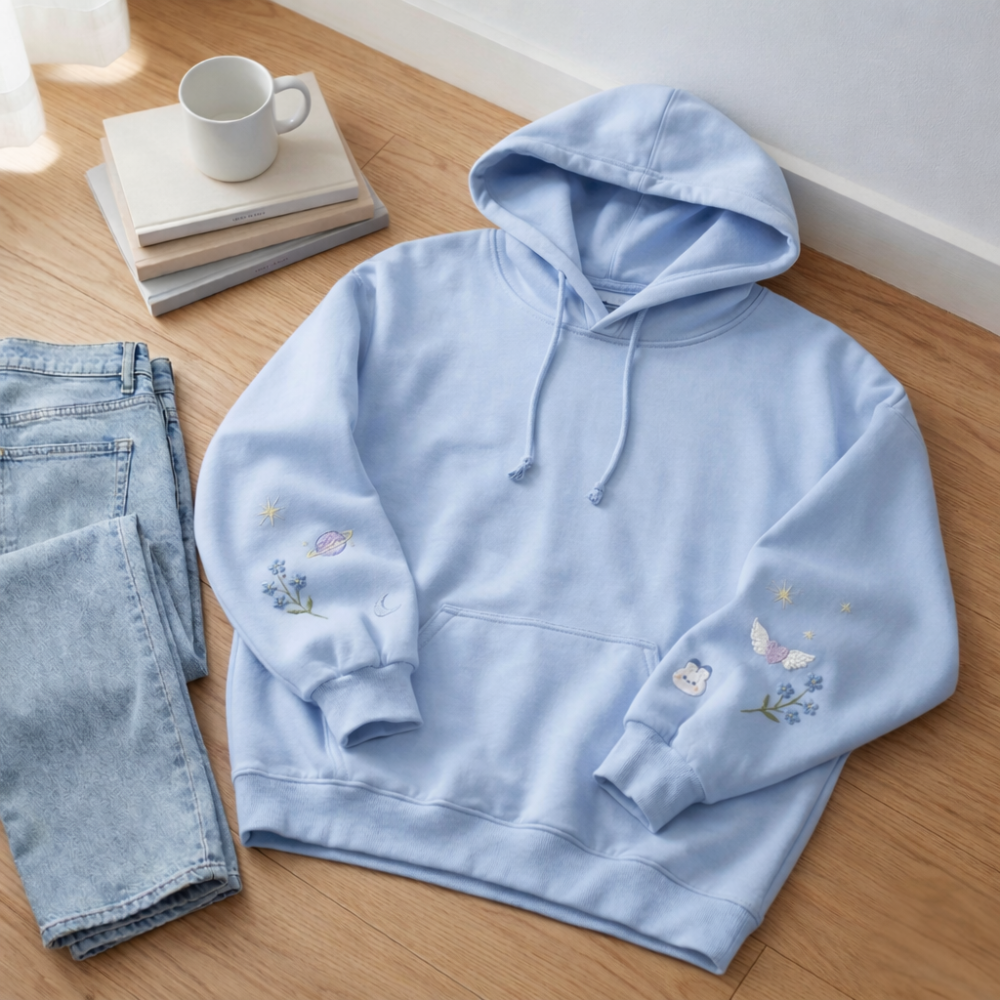 Xavier Aesthetic Embroidered Hoodie