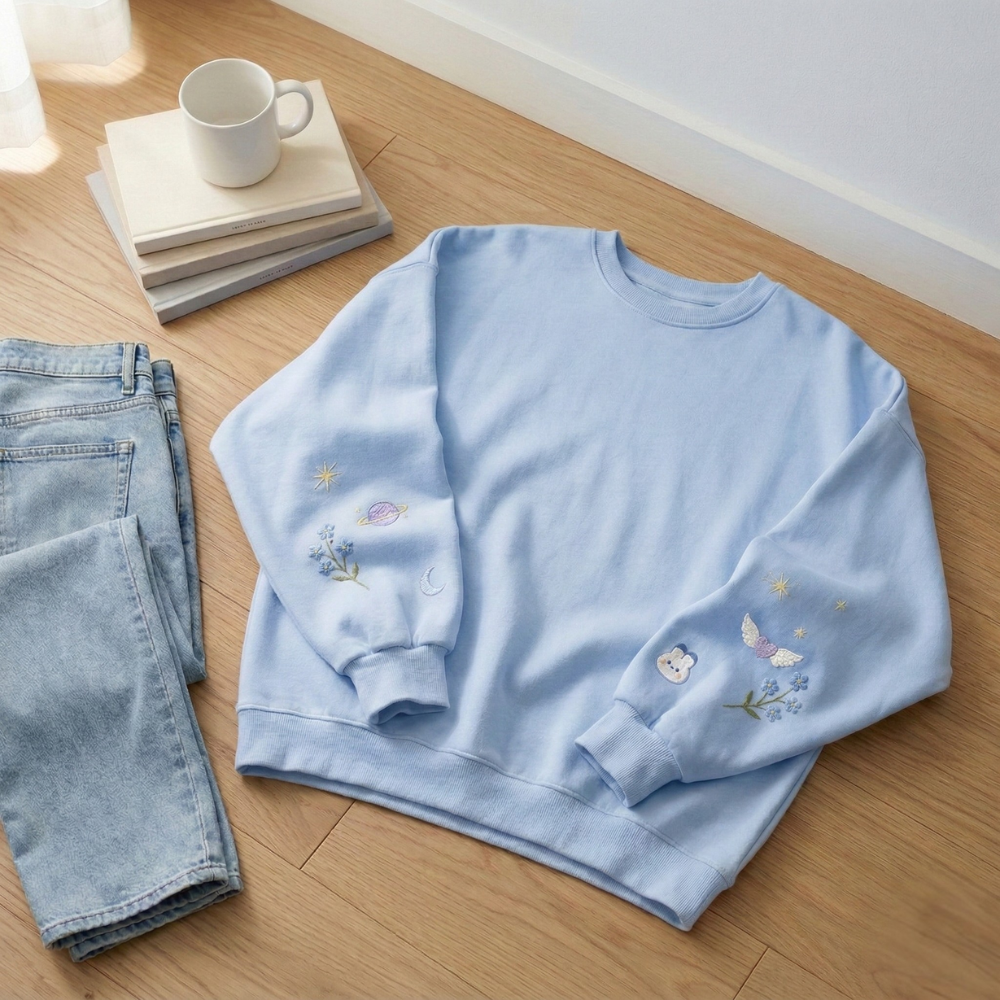 Xavier Aesthetic Embroidered Sweatshirt