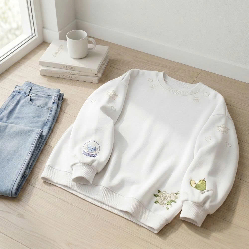 Zayne Aesthetic Embroidered Sweatshirt