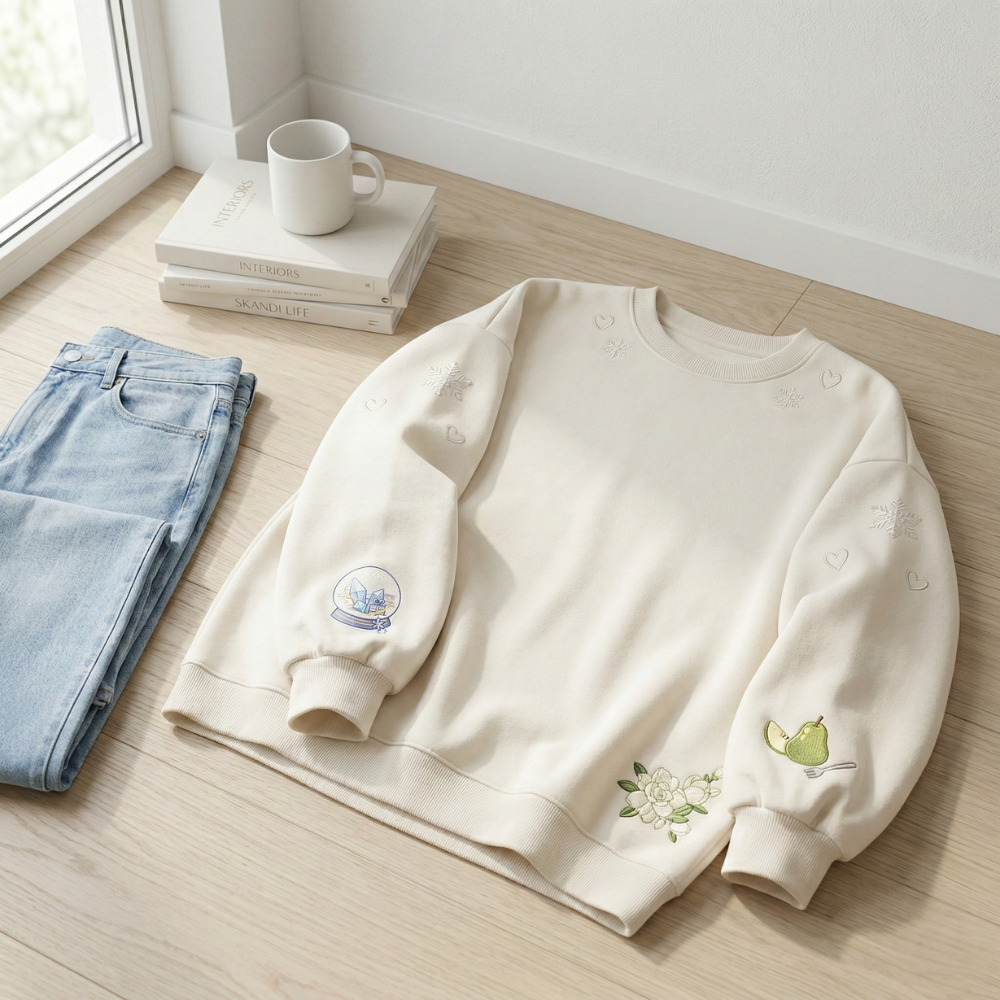 Zayne Aesthetic Embroidered Sweatshirt
